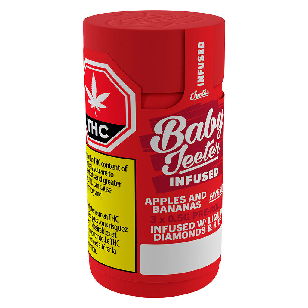 Baby Jeeter Apples and Bananas Infused Pre-Roll - 3x0.5g